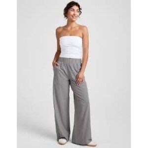 Beyond Yoga Easy Wide Leg Pants High Waisted Mist Gray Size‎ L NWT